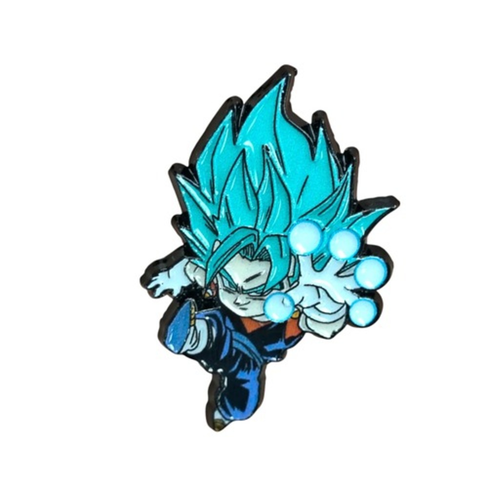 Dragon Ball Z Super Saiyan Blue Vegito w/ Energy Spheres Character Enamel Pin